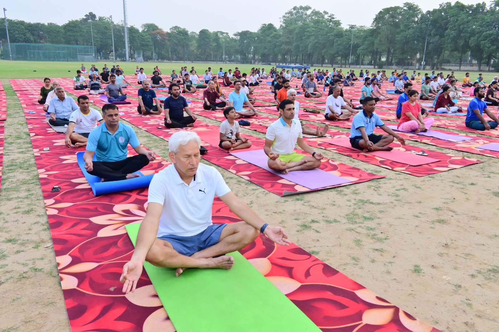 International Yoga Day at the stadium